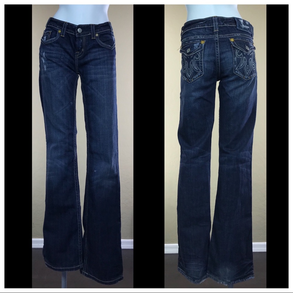 HANDCRAFTED MEK OAXACA DENIM JEANS 29 DISTRESSED